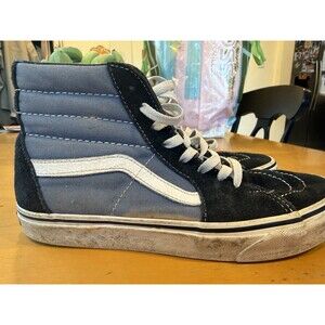 Vans SK8-Hi High top Skate Shoe In Navy - Mens 6.5 Women’s 8 Classic Vans